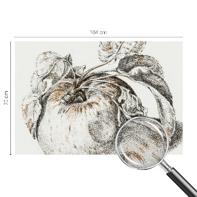 Samolepicí fototapeta do dětského pokoje Jablečné listy