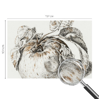 Samolepicí fototapeta do dětského pokoje Jablečné listy