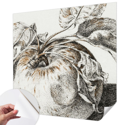 Samolepicí fototapeta do dětského pokoje Jablečné listy