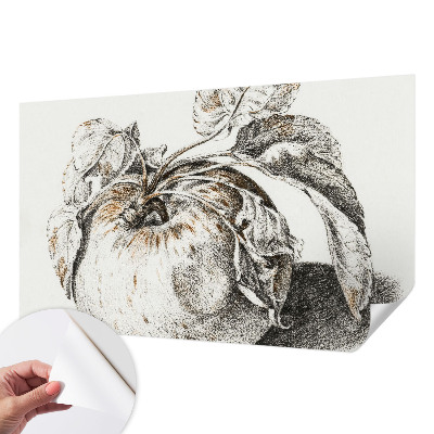 Samolepicí fototapeta do dětského pokoje Jablečné listy