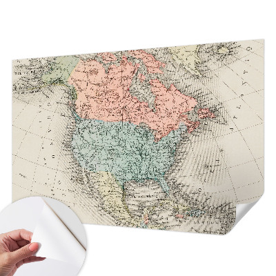 Fotografická tapeta na zeď Historická mapa
