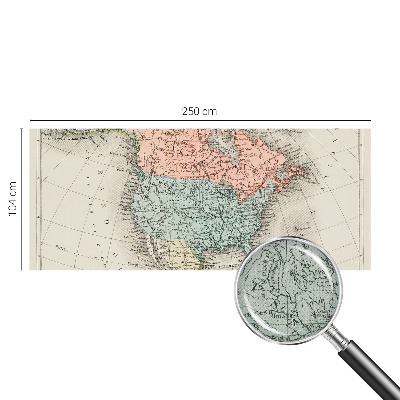 Fotografická tapeta na zeď Historická mapa
