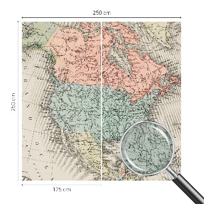 Fotografická tapeta na zeď Historická mapa