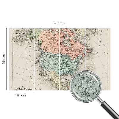 Fotografická tapeta na zeď Historická mapa