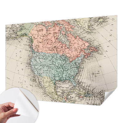 Fotografická tapeta na zeď Historická mapa