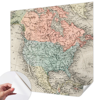 Fotografická tapeta na zeď Historická mapa