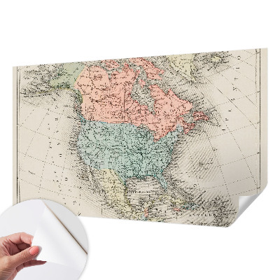 Fotografická tapeta na zeď Historická mapa