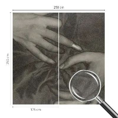 Fotografická tapeta samolepicí Materiál rukou