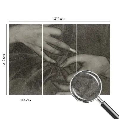 Fotografická tapeta samolepicí Materiál rukou
