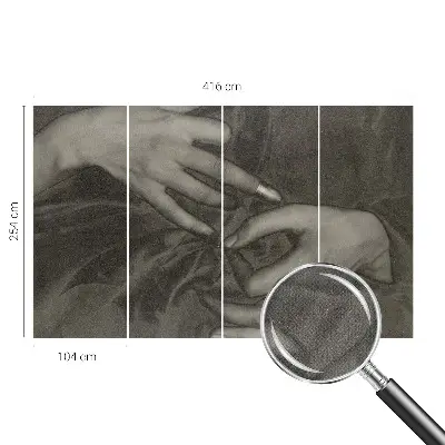 Fotografická tapeta samolepicí Materiál rukou