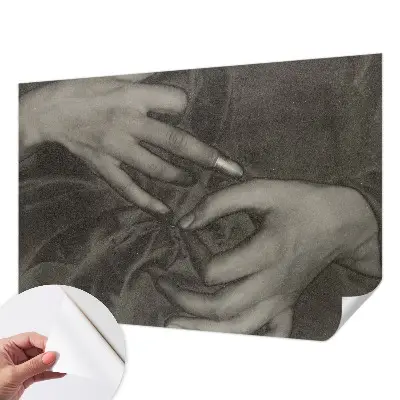 Fotografická tapeta samolepicí Materiál rukou