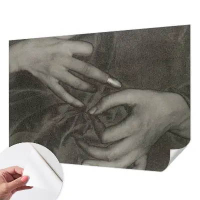 Fotografická tapeta samolepicí Materiál rukou