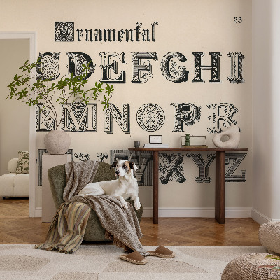 Fotografická tapeta na zeď Dekorativní písmena