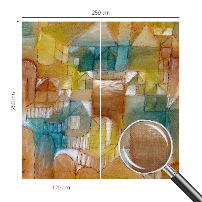Moderní samolepicí fototapeta s motivem geometrických struktur