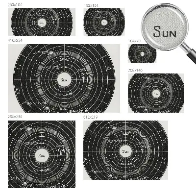 Samolepící fototapeta 3d Kosmický diagram