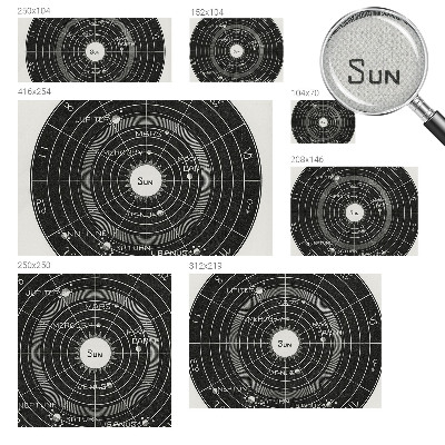 Samolepící fototapeta 3D s motivem kosmického diagramu