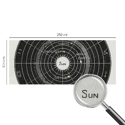 Samolepící fototapeta 3D s motivem kosmického diagramu