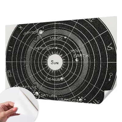 Samolepící fototapeta 3d Kosmický diagram