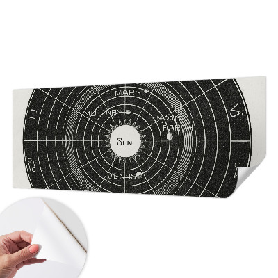 Samolepící fototapeta 3D s motivem kosmického diagramu