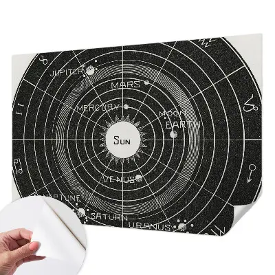 Samolepící fototapeta 3d Kosmický diagram