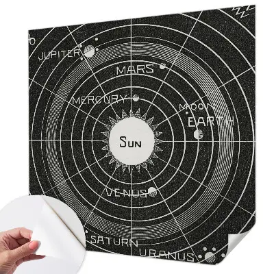 Samolepící fototapeta 3d Kosmický diagram