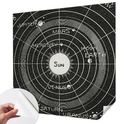 Samolepící fototapeta 3D s motivem kosmického diagramu