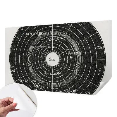 Samolepící fototapeta 3d Kosmický diagram
