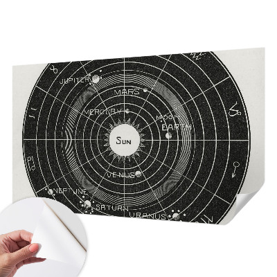 Samolepící fototapeta 3D s motivem kosmického diagramu