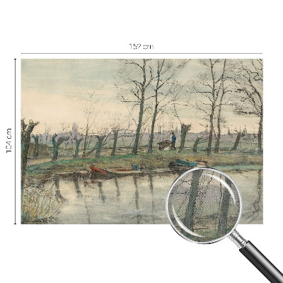 Samolepicí fototapeta do obýváků Zimní krajina