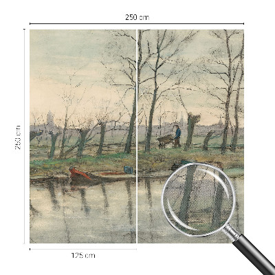 Samolepicí fototapeta do obýváků Zimní krajina