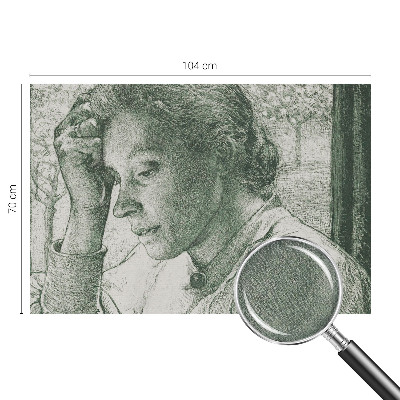 Samolepicí fototapeta do ložnice s motivem reflexivní ženy