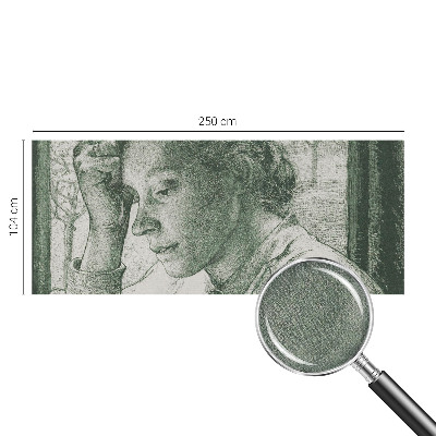 Samolepicí fototapeta do ložnice s motivem reflexivní ženy