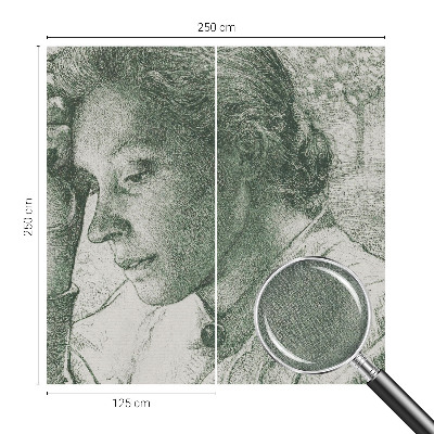Samolepicí fototapeta do ložnice s motivem reflexivní ženy