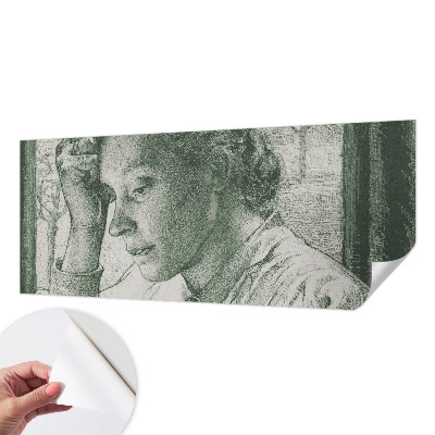 Samolepicí fototapeta do ložnice s motivem reflexivní ženy