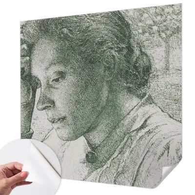 Samolepicí fototapeta do ložnice Reflexivní žena