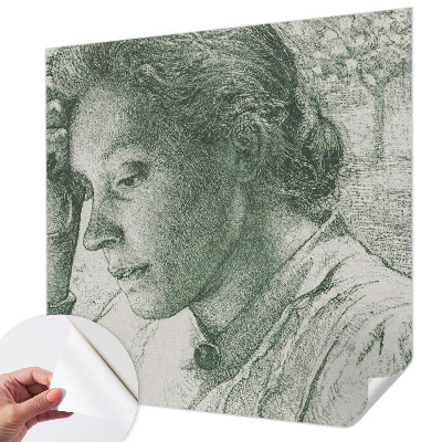 Samolepicí fototapeta do ložnice s motivem reflexivní ženy