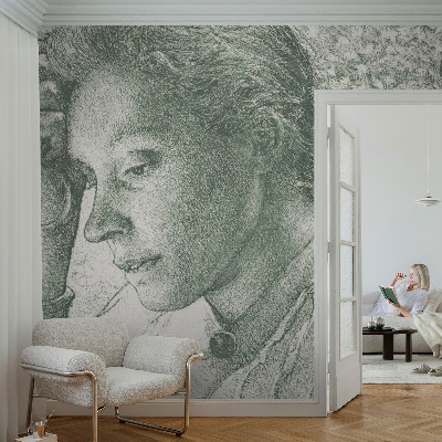 Samolepicí fototapeta do ložnice s motivem reflexivní ženy