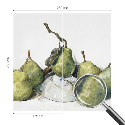 Samolepicí fototapeta na míru Akvarel hrušky