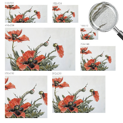 Samolepící fototapeta 3d Červené máky