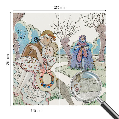 Samolepicí fototapeta do obýváků Romantická scéna