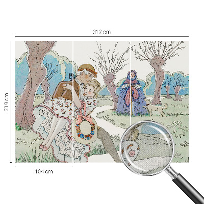 Samolepicí fototapeta do obýváků Romantická scéna