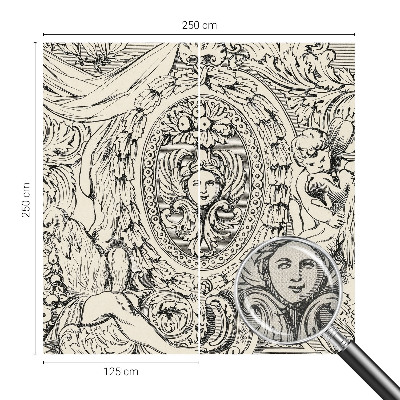 Samolepicí fototapeta do ložnice Bohatství ozdob