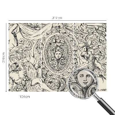 Samolepicí fototapeta do ložnice Bohatství ozdob