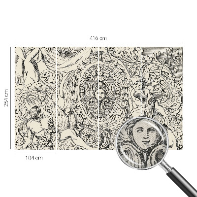 Samolepicí fototapeta do ložnice Bohatství ozdob