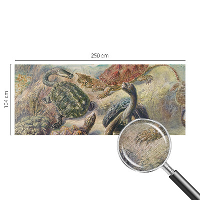 Samolepící fototapeta 3d Želví fauna