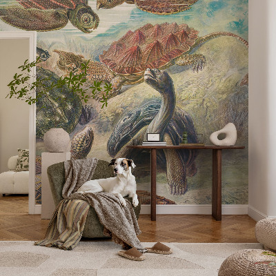 Samolepící fototapeta 3d Želví fauna