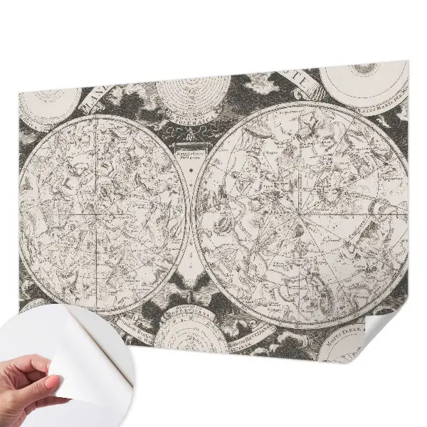 Samolepicí fototapeta do obýváků Hvězdná mapa