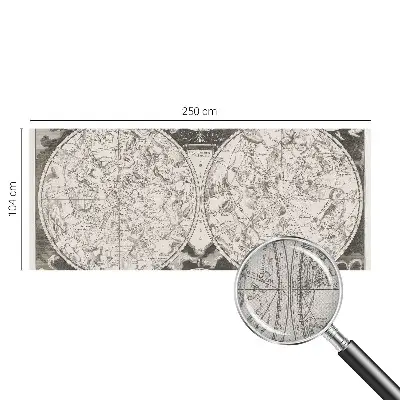 Samolepicí fototapeta do obýváků Hvězdná mapa