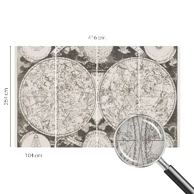Samolepicí fototapeta do obýváků Hvězdná mapa