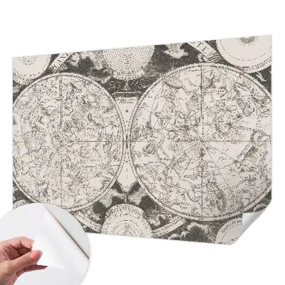 Samolepicí fototapeta do obýváků Hvězdná mapa